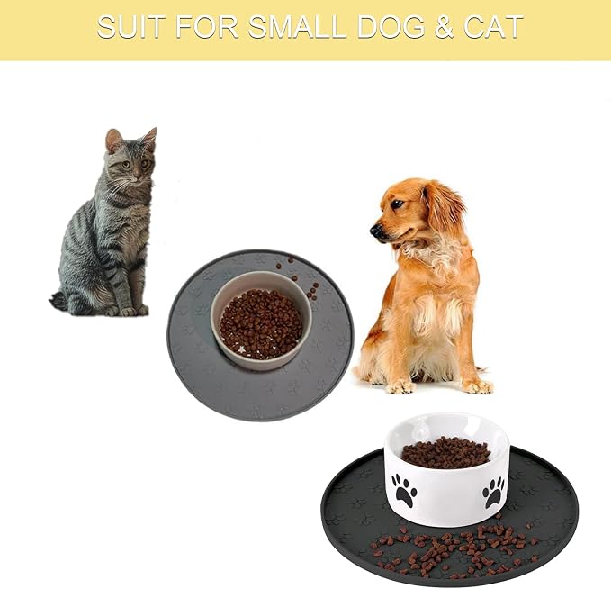 Dog Food Mat - Waterproof Cat Bowl Mat, Silicone Pet Food Mat - Image 6