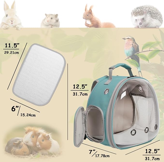 Hamster Backpack Carrier, Bearded Dragon Carrier Backpack - Image 2