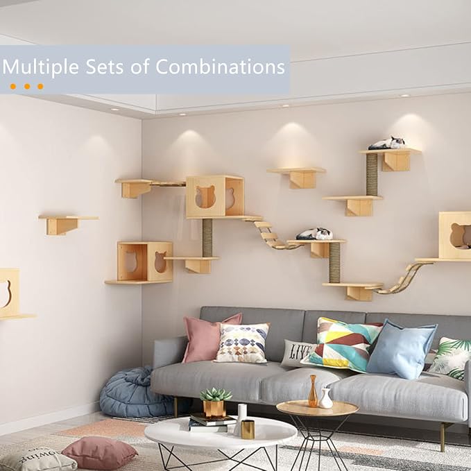 Cat Wall Shelves and Furniture Set - Image 7
