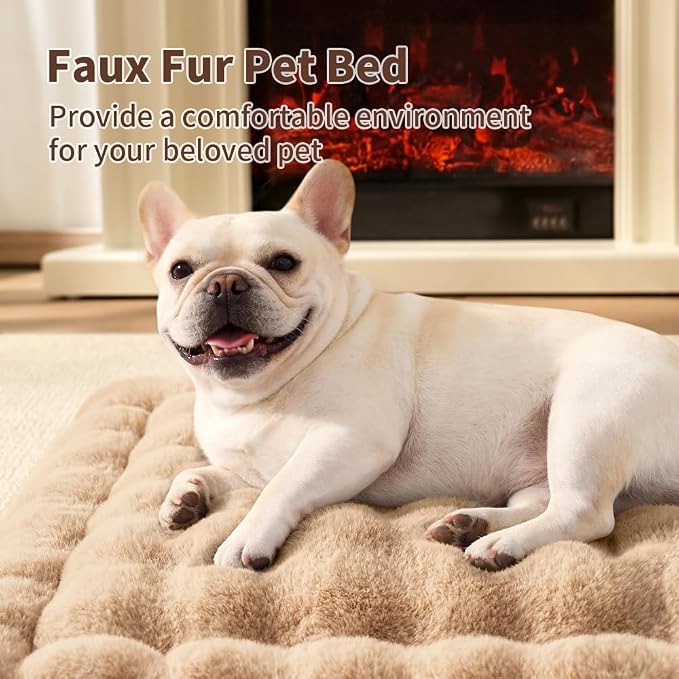 Self-Warming Cat Bed, Plush Faux Fur Pet Bed Mat - Image 4
