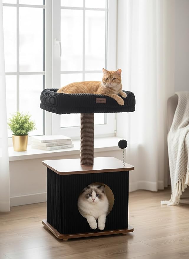 Modern Cat Tree for Indoor Cats, Nordic Loft Style, Cat Tower for Kitten - Image 6