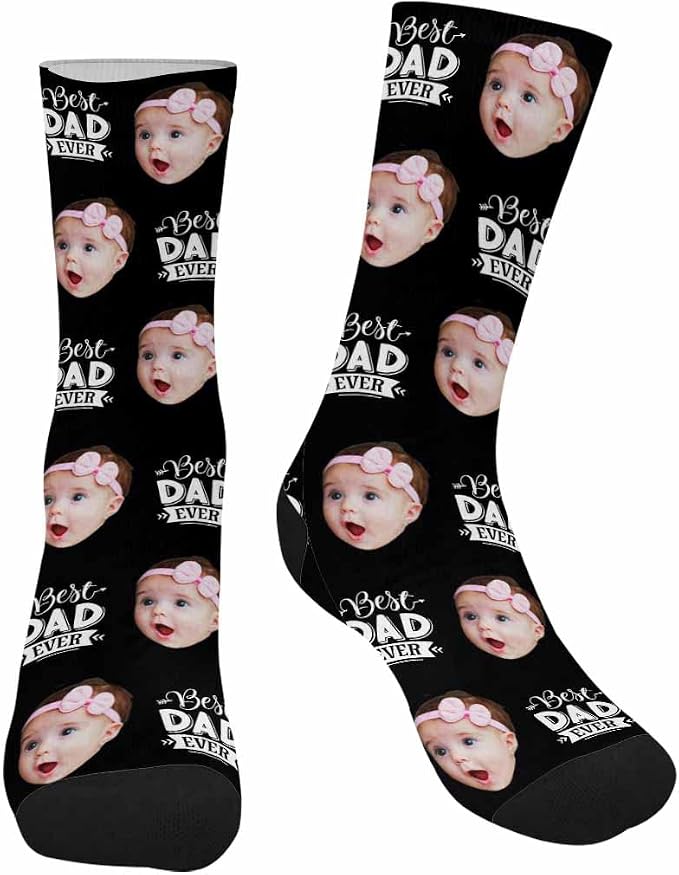 MyPupSocks Custom Personalized Photo Pet Face Socks, Cat and Dog Tracks Paws - Image 3
