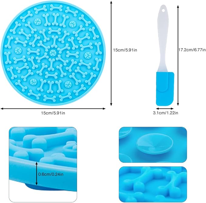 Dog Lick Pad, Pet Bathing Grooming Distraction Wall Mounted Silicone Slow - Image 3