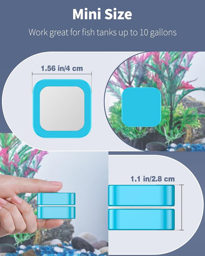 Pawfly Magnetic Aquarium Glass Cleaner Fish Tank Magnetic Brush - Image 4