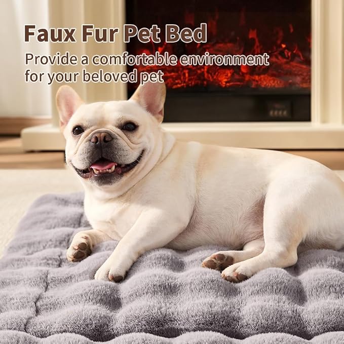 Self-Warming Cat Bed, Plush Faux Fur Pet Bed Mat - Image 4