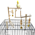 PINVNBY Bird Playground Parrot Play Gym Parakeet Cage Play Stand Wooden Perches by PINVNBY