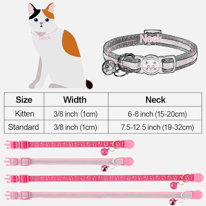 Taglory Reflective Cat Collar Breakaway - Image 6