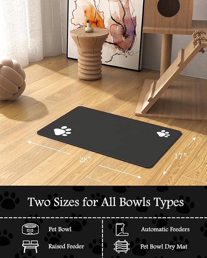 PADOOR Pet Feeding Mat-Absorbent Dog Mat - Image 7