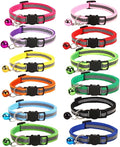 12-Pack Safety Release Reflective Cat Collars by Hepplly