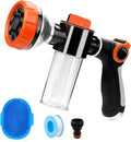 Dog Wash Hose Attachment, High Pressure Garden Water Hose Nozzle 8 Way Foam by VEEVIIY
