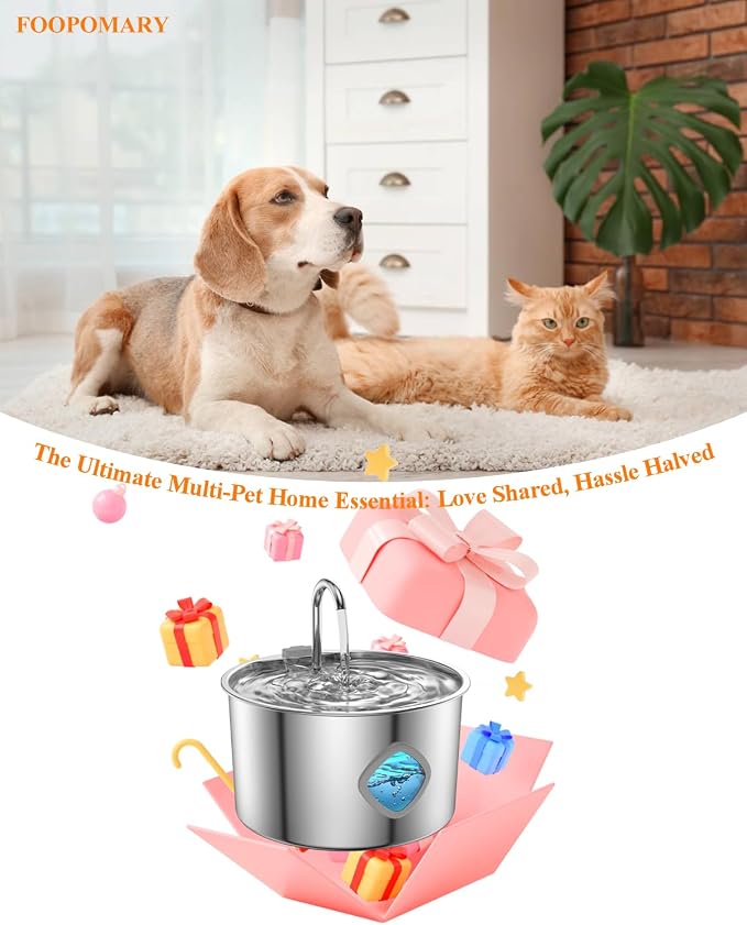 Cat Water Fountain Stainless Steel - Image 9