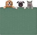 Largest Dog Food Mat, 39.5"x29.5" Silicone Dog and Cat Mat by Goldleaf