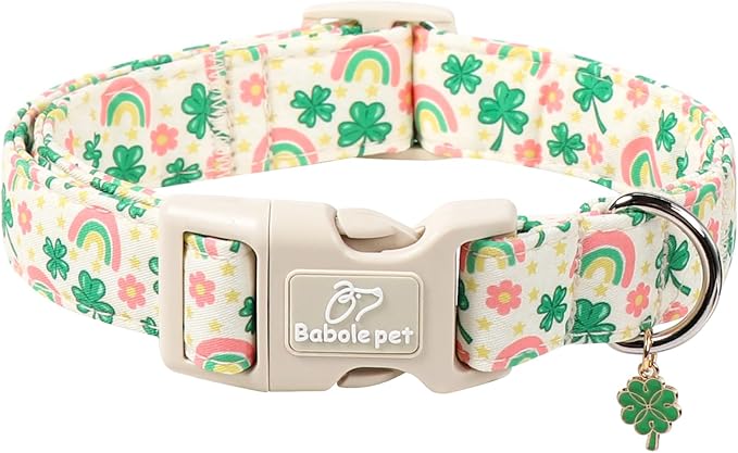 St. Patrick's Day Dog Collar for Small Dogs by Babolepet