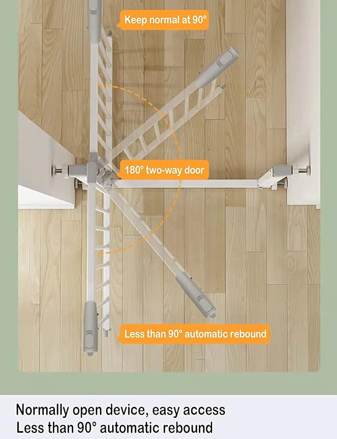 Extra Long Baby Gate Extra Wide, Large Dog Gate Indoor, Child Proof Gate - Image 5