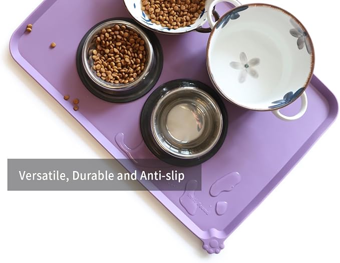 Hoki Found Large High-Sided Silicone Pet Food Tray - Image 4
