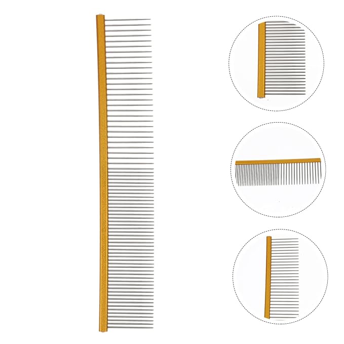 POPETPOP Ergonomic Pet Comb for Dogs Cats Grooming Tool Portable Wear-resistant - Image 3