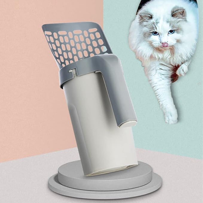 Cat Litter Scoop with Integrated Detachable Deep Shovel – Leakproof Pooper - Image 8
