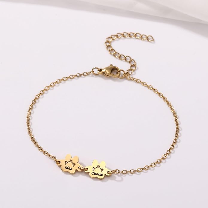 MeMeDIY Personalized Paw Print Bracelet - Image 2