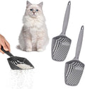 Set of 2 Cat Litter Scoop with Small Holes, Deep Sifting Shovel by EYNEL