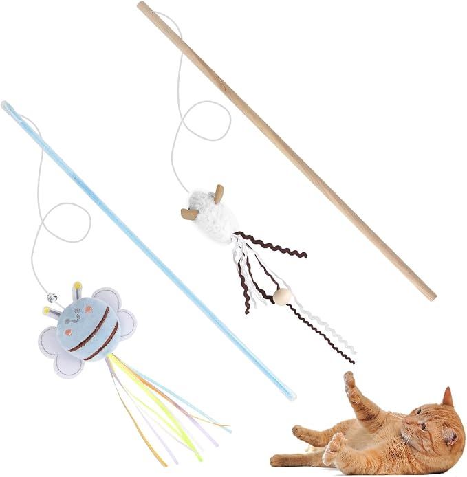 NOWFRESH Cat Wand Toy Set, Equipped by Unknown