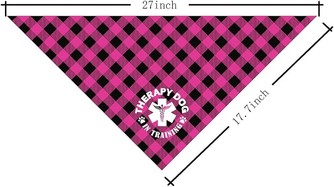 Dog Bandana, Therapy Dog Please Pet Me with, Dogs Scarf Classical Printing - Image 2
