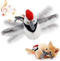 Cat Toys, Flapping Wings Woodpecker, No Flying, Chirping Bird Interactive by KreizyGo
