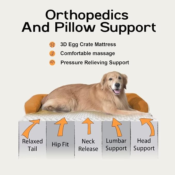 Large Dog Bed Orthopedic Washable, Orthopedic Dog Beds - Image 3