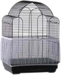 Bird Cage Seed Catcher Seeds Guard Parrot Nylon Mesh Net Cover Stretchy Shell by pranovo