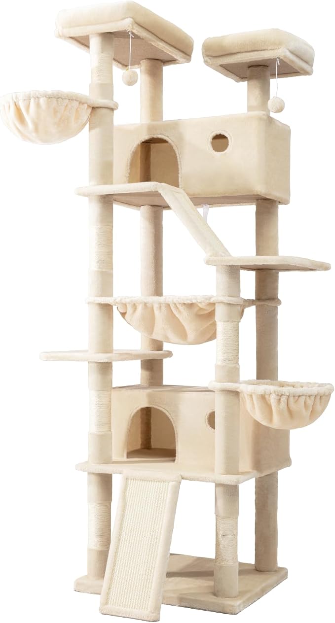 SHA CERLIN 81in Multi-Level Tall Cat Tree Tower - Image 9