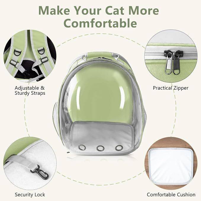 Cat Backpack Carrier Back Expandable Bubble Pet Carrier Backpack - Image 4
