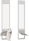 Doggie Door for Sliding Glass Doors, Adjustable Height 76 1/8"-80 7/8" Aluminum by barn