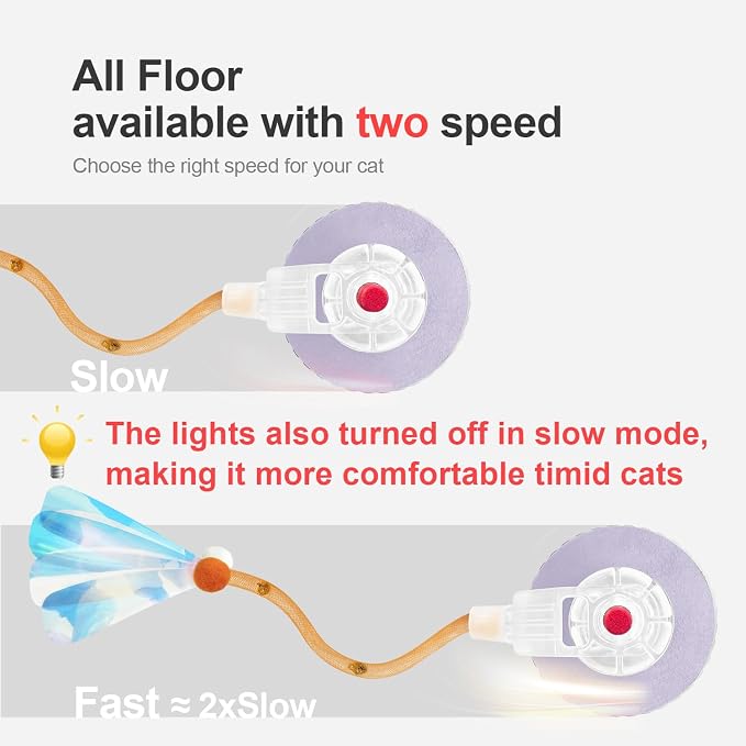 Interactive Cat Toys for Indoor Cats, The 3rd Generation Agile Moving Cat Ball - Image 3