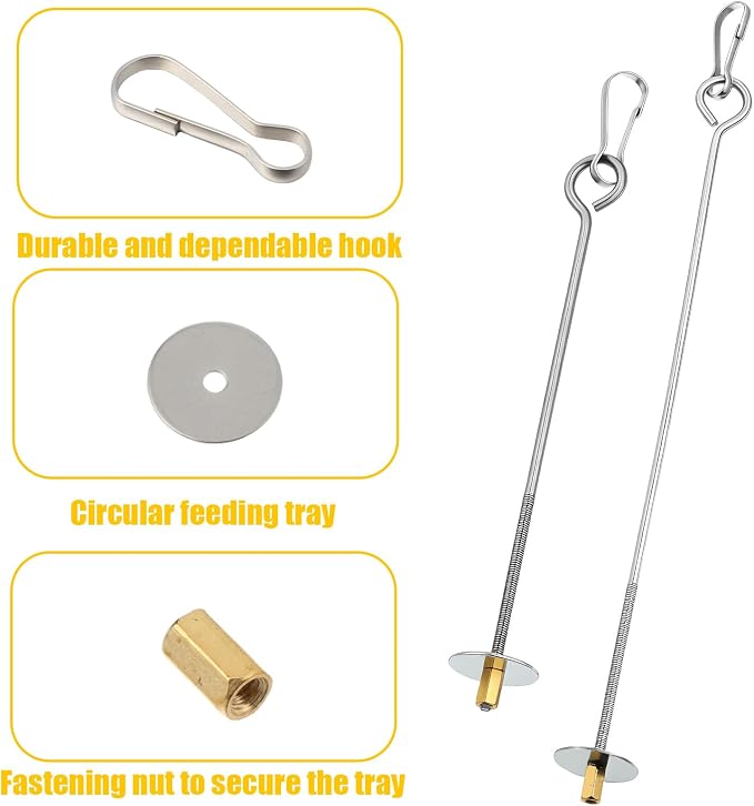 2PCS Bird Cage Food Holder - Image 4