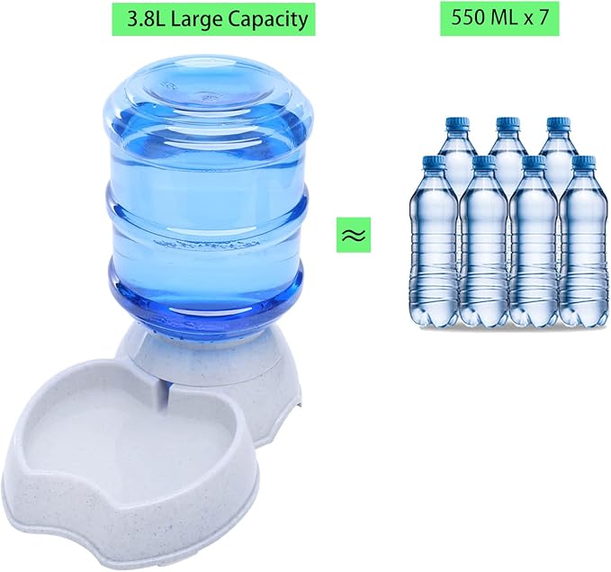 Pet Water Dispenser Automatic for Dogs Cats, Gravity Refill, Self Feeding for - Image 2