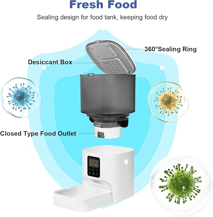 Automatic Cat Feeder, Cat Food Dispenser - Image 4
