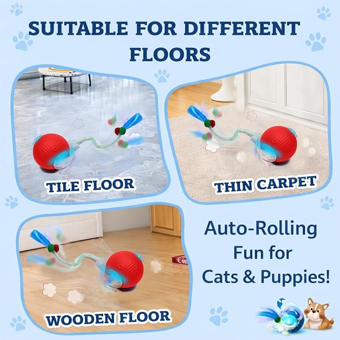 GlowPounce Interactive Rolling Ball Toy - Image 4