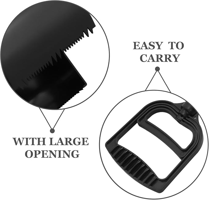 Kisangel Long Handle Pet Waste Scooper Black Dog Waste Picker Outdoor Poop - Image 3