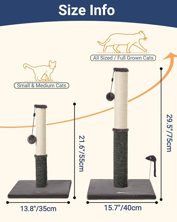 Happi N Pets Cat Scratching Post, Cat Scratcher - Image 3
