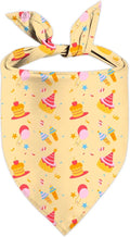 Birthday Dog Bandanas, Double Side Reversible Large Pet Scarves, Celebration Set by Unknown