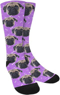 Custom Face Socks, Personalized Dog Lover Pet Photo Picture on Socks Unisex by Enjoy-yjl