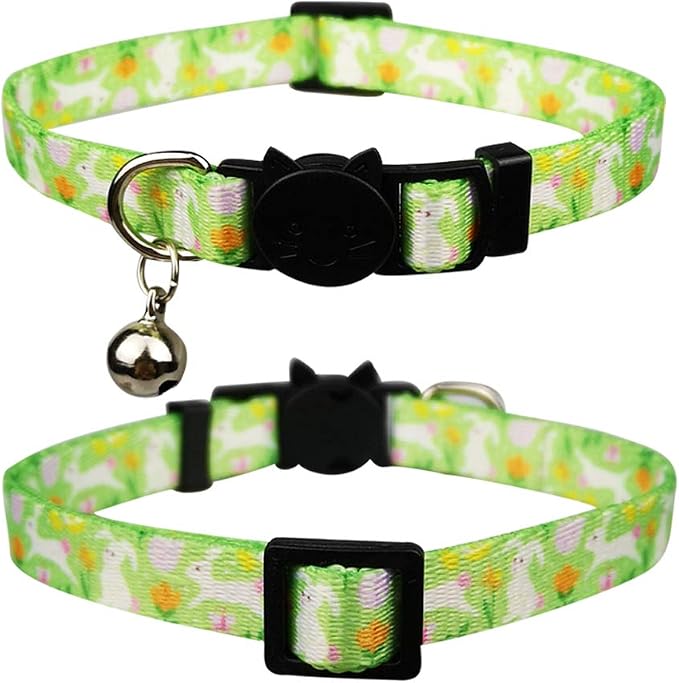3 Pack Easter Cat Collar with Bell Breakaway Adjustable - Image 5