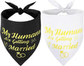 SZEE Wedding Decorations for Pets, 2 Pack My Humans are Getting Married Dog by SZEE
