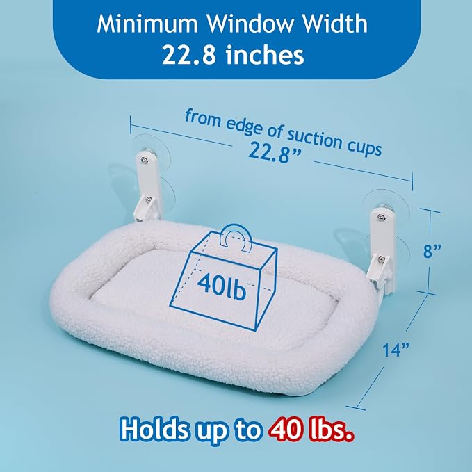 Zakkart Foldable Cat Hammock for Window - Image 4