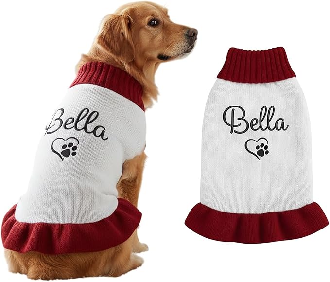 Personalized Embroidered Pet Sweater by GrewearFashion