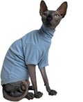 Sphynx Hairless Cats Shirt Cotton Cat Turtleneck Sweater Pullover Kitten by Kitipcoo