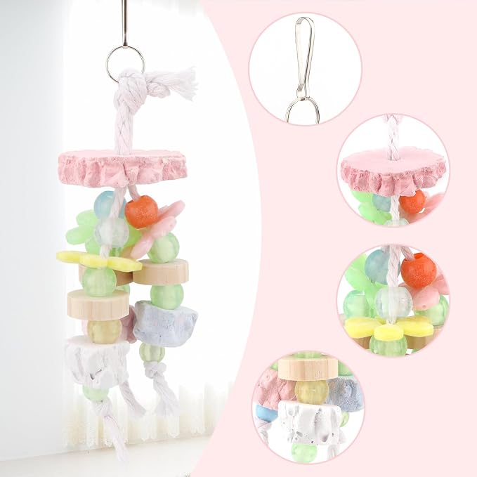 Hypeety Bird Calcium Teeth Grinding Stone Chew Treats Toy Beak Buffer Stone - Image 4