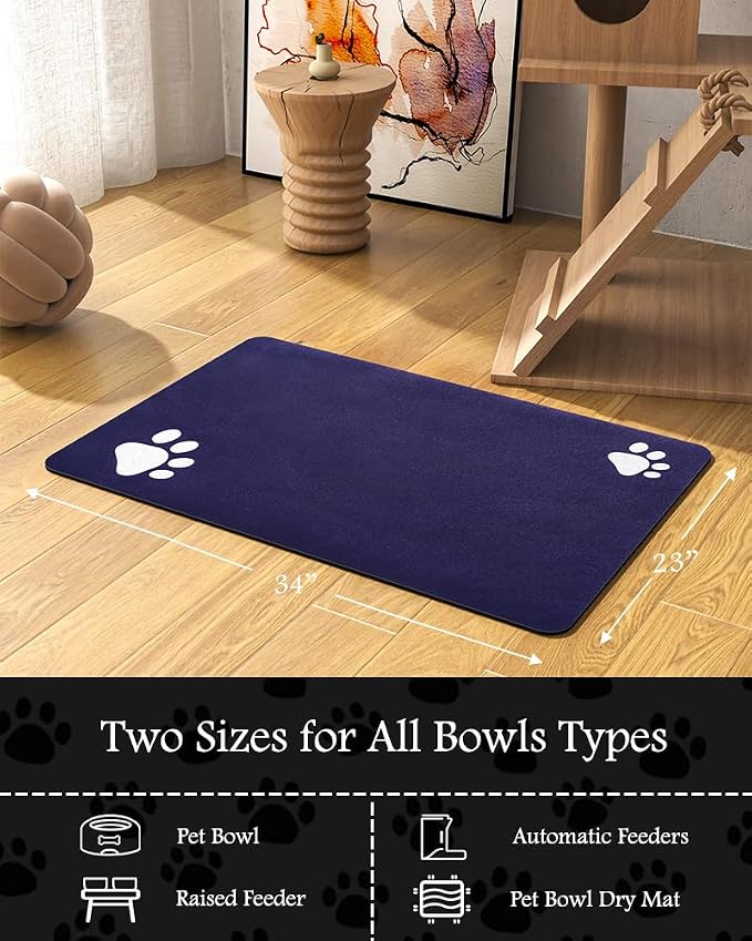 Pet Feeding Mat-Absorbent Dog Mat - Image 7