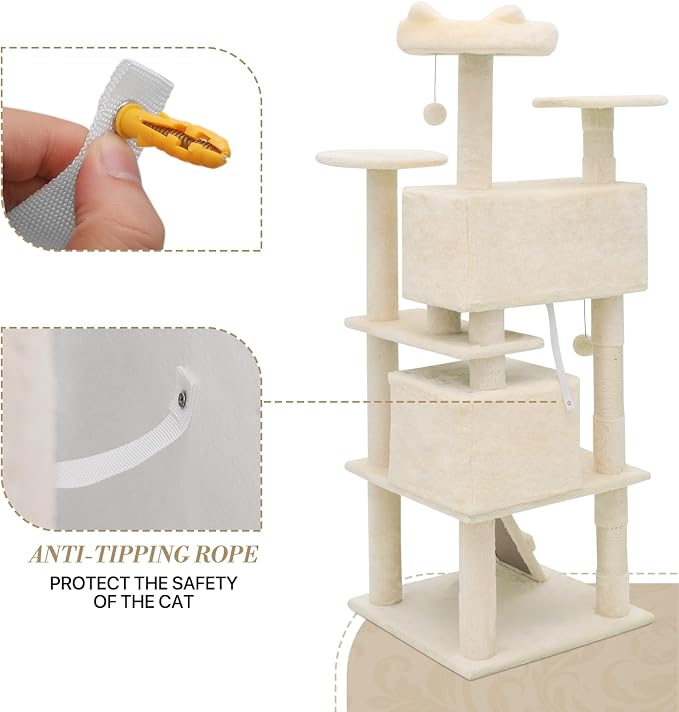 Athena Collection Multi-Level Cat Tree Center - Image 7