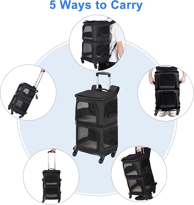 Double Pet Carrier Backpack - Image 4