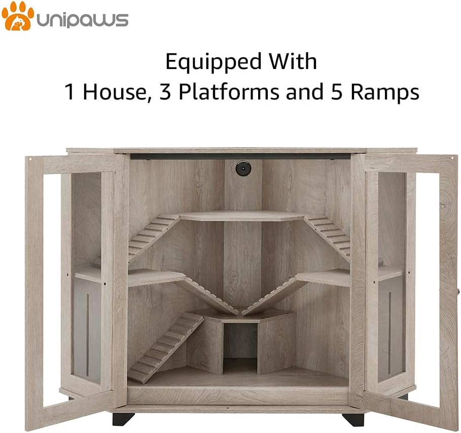 unipaws Chinchilla and Hedgehog Cage, Large - GlobalHabitat Supply